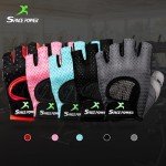 spacepower Workout Gloves, Weight Lifting Gloves for Women&Men, Lightweight Breathable Gym Gloves for Exercise (Small, Black)