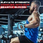 BEAST RAGE Workout Gloves for Men and Women, Fingerless Weight Lifting Gloves with Palm Protection Padding, Breathable and Lightweight Gym Gloves for Weightlifting, Cycling Pull Up (Aqua, M)