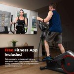 Sunny Health & Fitness Smart Heavy-Duty Elliptical Exercise Machine, 330LB Load Full Body Cardio Cross Trainer for Senior, Home Training Equipment + Arm/Leg Exerciser, Free SunnyFit App Bluetooth Link