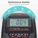 Sunny Health & Fitness Smart Heavy-Duty Elliptical Exercise Machine, 330LB Load Full Body Cardio Cross Trainer for Senior, Home Training Equipment + Arm/Leg Exerciser, Free SunnyFit App Bluetooth Link