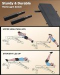KURONO 90° Adjustable Weight Bench, 1000LB Heavy Capacity Workout Bench Press for Home Gym, Foldable Incline Bench with Dragon Flag Handle 2024 New Version