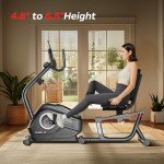 CURSOR FITNESS Recumbent Exercise Bike, Stationary Bikes for Home with Adjustable Seat, 16-Level Magnetic Resistance Recumbent Exercise Bike for Seniors