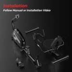 CURSOR FITNESS Recumbent Exercise Bike, Stationary Bikes for Home with Adjustable Seat, 16-Level Magnetic Resistance Recumbent Exercise Bike for Seniors