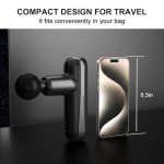 SBUBU Mini Massage Gun for Deep Tissue Percussion - Portable Handheld Massager for Muscle Recovery with 4 Massage Heads High-Intensity Vibration Rechargeable Small Massage Gun