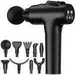 APHERMA Massage Gun, Muscle Massage Gun for Athletes Handheld Electric Deep Tissue Back Massager, Percussion Massage Device for Pain Relief with 30 Speed Levels 9 Heads