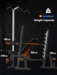 JX FITNESS Olympic Weight Bench with Preacher Curl Pad and Leg Developer, Workout Bench Press Multi-Function Weight Lifting Gym/Home Gym