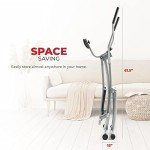 Sunny Health & Fitness Smart Air Walker Elliptical, Low-Impact 30-Inch Stride Home Glider Machine, Senior Cross Trainer for Indoor Cardio Exercise, Free SunnyFit App Bluetooth Connection- SF-E902SMART