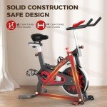 RELIFE REBUILD YOUR LIFE Exercise Bike for Home Workout Equipment Stationary Low Noise Cycling Indoor Bike for Home Cardio Training