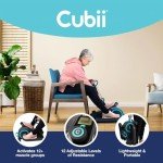 Cubii Total Body - Compact 2-in-1 Elliptical with 12 Resistance Levels, Low-Impact Cardio & Strength Training with an Ergonomic Pulley System for a Full-Body Workout Anywhere You Sit - Adult to Senior