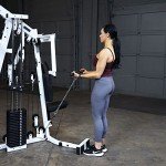 Body-Solid Multi-Station, Single Weight Stack Home Gym Machine, Arm & Leg Strength Training Functional Exercise Workout Station, 210lbs. Black Weight Stack