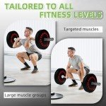 Fitvids Olympic Bumper Plates Set, 2" Weight Plates for Strength Training & Weightlifting, 260LB Set (10LB, 15LB, 25LB, 35LB, 45LB), Multiple Packages