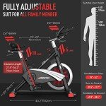 JOROTO X2PRO Bluetooth Exercise Bike, Stationary Indoor Cycling Bike with Readable 100 Levels Magnetic Resistance, Plus 12.6 inch Tablet Bracket