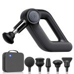 BOB AND BRAD D5 Pro Massage Gun, Powerful Percussion Massage Gun Deep Tissue with Enhanced Power for Athletes Home Gym, Handheld Muscle Massager for Pain Relief & Muscle Therapy, FSA HSA Eligible