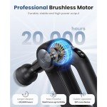 BOB AND BRAD D5 Pro Massage Gun, Powerful Percussion Massage Gun Deep Tissue with Enhanced Power for Athletes Home Gym, Handheld Muscle Massager for Pain Relief & Muscle Therapy, FSA HSA Eligible