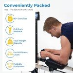 Total Gym Home Gym Workout Machine Equipment Set w/ Squat Stand, Leg Pull, & 2 Ankle Cuffs