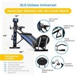 Total Gym Home Gym Workout Machine Equipment Set w/ Squat Stand, Leg Pull, & 2 Ankle Cuffs