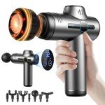 JOYSUWERUN Massage Gun with Heat, Mini Massage Gun - Portable Handheld Muscle Pain Relief and Recovery Tool with Storage Bag – Compact and Convenient for Travel and Home Use,