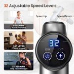 JOYSUWERUN Massage Gun with Heat, Mini Massage Gun - Portable Handheld Muscle Pain Relief and Recovery Tool with Storage Bag – Compact and Convenient for Travel and Home Use,