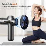 JOYSUWERUN Massage Gun with Heat, Mini Massage Gun - Portable Handheld Muscle Pain Relief and Recovery Tool with Storage Bag – Compact and Convenient for Travel and Home Use,