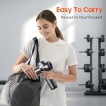JOYSUWERUN Massage Gun with Heat, Mini Massage Gun - Portable Handheld Muscle Pain Relief and Recovery Tool with Storage Bag – Compact and Convenient for Travel and Home Use,