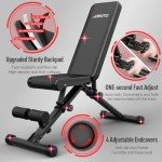 JOROTO MD35 Adjustable Weight Bench 8x4x3x2 Positions- 700 Pounds Load Foldable Strength Training Benches for Full Body Workout Bench Press (With Fast Auto-lock Adjustments)