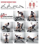 JOROTO MD35 Adjustable Weight Bench 8x4x3x2 Positions- 700 Pounds Load Foldable Strength Training Benches for Full Body Workout Bench Press (With Fast Auto-lock Adjustments)