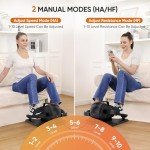 3-IN-1Dripex Under Desk Elliptical Machine, Electric Ellipse Leg Exerciser As Seen On TV, 10 Adjustable Speed & Resistance, Seated Pedal Exerciser for Seniors with Remote, Fully Assembled