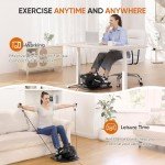 3-IN-1Dripex Under Desk Elliptical Machine, Electric Ellipse Leg Exerciser As Seen On TV, 10 Adjustable Speed & Resistance, Seated Pedal Exerciser for Seniors with Remote, Fully Assembled