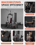 Mikolo Multifunctional Home Gym with 150LBS Weight Stack