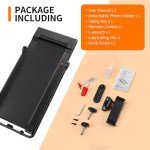 LICHICO Walking Pad Under Desk, 2 in 1 Portable Folding Treadmill, 3.0HP Brushless Motorized Electric Treadmill, Larger Running Area, Small Mini Running Machine for Home