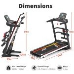 Ksports Foldable 16 Inch Wide Home Treadmill w/Bluetooth Connectivity, Kinomap, Zwift & FitShow Fitness Tracking Apps, Music, 4 Manual Inclines and Speed Control