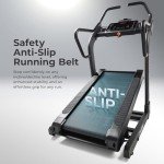 Sunny Health & Fitness Premium Heavy-Duty Commercial Grade Incline/Decline Treadmill – Hike Training, 330+ LB, Shock Absorption, Digital Monitor, Multi-Grip Adjustable Handrails, Manual Option