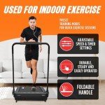 2 in 1 Portable Walking Pad Treadmill - at Home or Office Walking Pad Treadmill Under Desk with 12 Exercise Programs - Quiet, Lightweight and Folding for Small Spaces Indoor - 2.5 HP Black