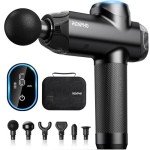 RENPHO Massage Gun Deep Tissue with 12mm Amplitude, FSA HSA Eligible Percussion Muscle Massage Gun, Portable Electric Handheld Massager Gun, LED Touch Display Carry Case Power Fathers Day Dad Gifts