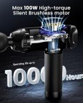 RENPHO Massage Gun Deep Tissue with 12mm Amplitude, FSA HSA Eligible Percussion Muscle Massage Gun, Portable Electric Handheld Massager Gun, LED Touch Display Carry Case Power Fathers Day Dad Gifts