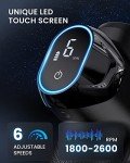 RENPHO Massage Gun Deep Tissue with 12mm Amplitude, FSA HSA Eligible Percussion Muscle Massage Gun, Portable Electric Handheld Massager Gun, LED Touch Display Carry Case Power Fathers Day Dad Gifts