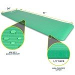 ProsourceFit Extra Thick Yoga and Pilates Mat ½” (13mm), 71-inch Long High Density Exercise Mat with Comfort Foam and Carrying Strap