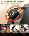 pooboo Recumbent Exercise Bike, Stationary Bikes for Home with Arm Exerciser, Magnetic Recumbent Bike with Ergonomic Backrest & Comfortable Seat, Smart APP, Pulse Sensor, 400LBS Weight Capacity