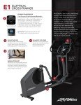 Life Fitness E1 Cross Trainer Elliptical Exercise Machine with Go Console