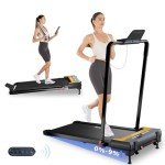 HOWHAI Treadmill, Walking Pad Treadmills for Home with 2.5HP, Speed 7.6MPH Walking Pad with Handle Bar, Foldable Treadmill, Remote Control and LED Display, Space-Saving for Home Office(Auto Incline)