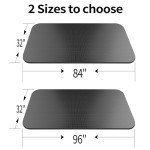 TONINT Large Exercise Mat, Equipment Mat,Treadmill Bike Workout Mats for Home Gym Flooring Rubber Mat Fitness Yoga Cardio Weightlifting, Jump Rope, Non-slipping, 2.65-Feet x 7-Feet