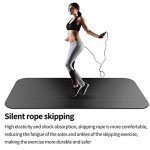 TONINT Large Exercise Mat, Equipment Mat,Treadmill Bike Workout Mats for Home Gym Flooring Rubber Mat Fitness Yoga Cardio Weightlifting, Jump Rope, Non-slipping, 2.65-Feet x 7-Feet