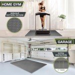 ProsourceFit Extra Thick Puzzle Exercise Mat , EVA Foam Interlocking Tiles for Protective, Cushioned Workout Flooring for Home and Gym Equipment, Grey - 1 inch - 24 Sq Ft - 6 Tiles