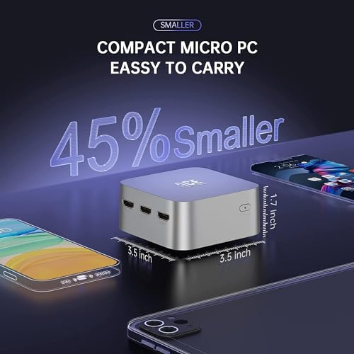ACEMAGICIAN 12th Gen Mini PC, 16GB RAM, 512GB SSD