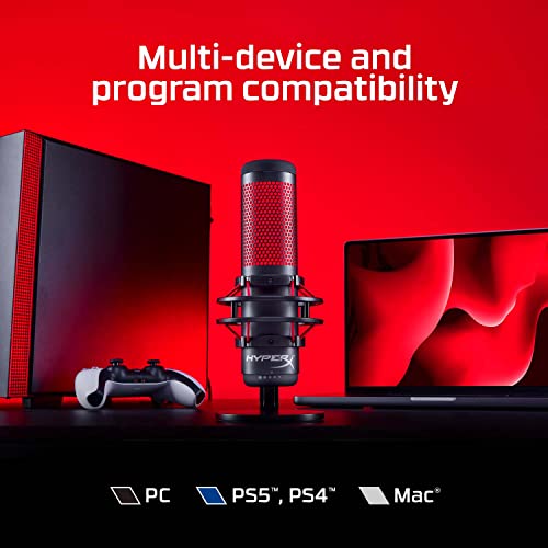 HyperX QuadCast USB Gaming Microphone with Pop Filter