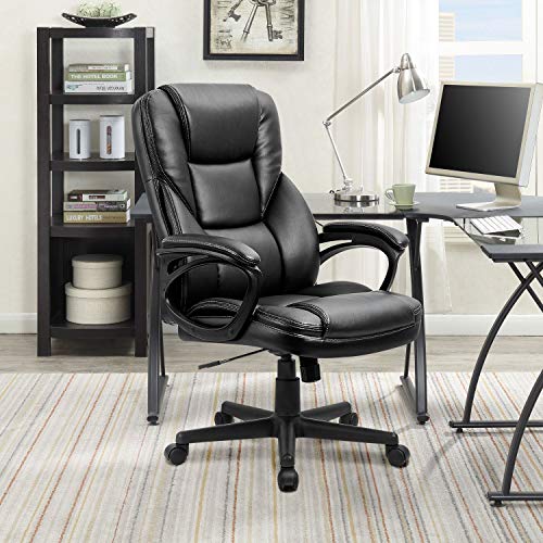 High Back Adjustable Office Executive Chair - Black