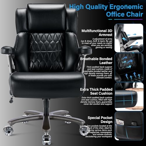 Heavy Duty Ergonomic Office Chair for Big Users