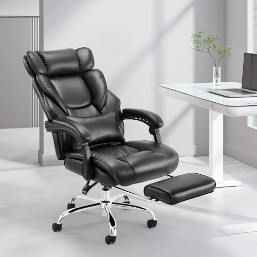 Ergonomic Office Chair with Footrest and Lumbar Support