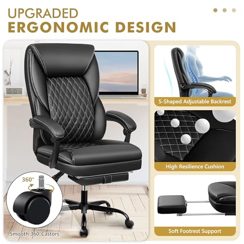Ergonomic Big & Tall Executive Office Chair