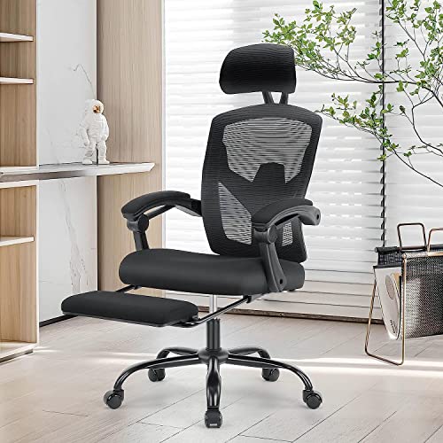High Back Ergonomic Office Chair with Footrest